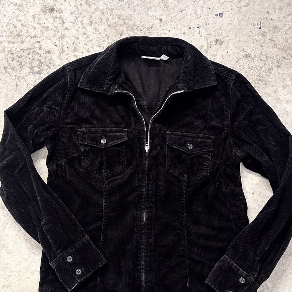 Black Corduroy fitted jacket
